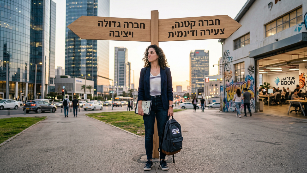 מה יותר מתאים לך, חברה גדולה או קטנה? הבחירה שמשפיעה יותר ממה שחושבים